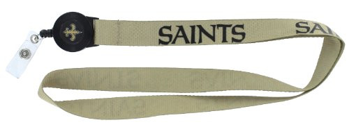 NFL New Orleans Saints Badge Reel Lanyard
