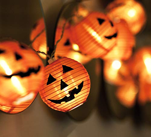 Acerich Halloween Lights DIY Pumpkin String Light with 20 LEDs Fairy Lights Battery Powered for Halloween Decorations 2 Modes Steady Flickering Acerich Halloween Lights DIY Pumpkin String Light with 20 LEDs Fairy Lights Battery Powered for Halloween Decorations 2 Modes Steady Flickering