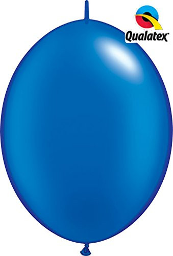 Qualatex Quick Link Balloons - Pearl Sapphire Blue - Bag of 50