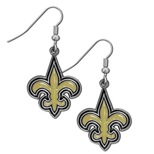 NFL Siskiyou Sports Womens New Orleans Saints Dangle Earrings One Size Team Color NFL Siskiyou Sports Womens New Orleans Saints Dangle Earrings One Size Team Color