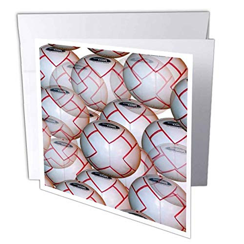 3dRose Soccer Balls Ball   Greeting Cards  6 x 6 inches  set of 6  gc 907 1