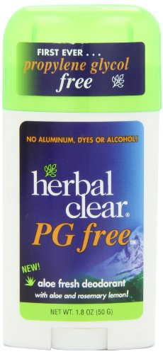 Herbal Clear Pg Free With Aloe   Rosemary Lemon Deodorant Stick   1 8 Oz