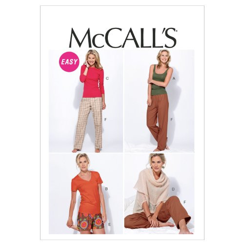 McCall Patterns M6658 Misses  Tops Shorts and Pants Sewing Template  Size Y  XSM SML MED