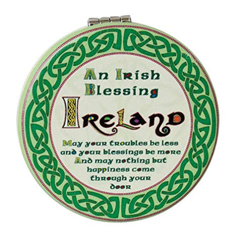 Celtic Collection Compact Mirror with Celtic Design and Irish Blessing Celtic Collection Compact Mirror with Celtic Design and Irish Blessing
