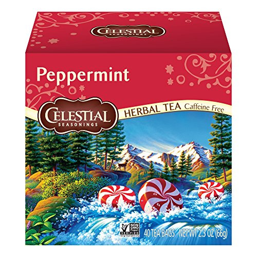 Celestial Seasonings Herbal Tea  Peppermint  40 ct