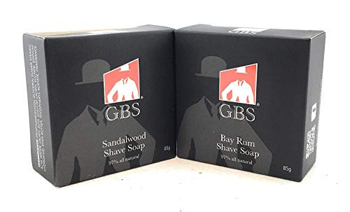 GBS 2 Pack of Shaving Soap BayRum and Sandalwood 97 All Natural Shave Soap Refills Men s Shave Soap All Natural Rich Lather Smooth Comfortable Shave Perfect size for any shave bowl GBS 2 Pack of Shaving Soap BayRum and Sandalwood 97 All Natural Shave Soap Refills Men s Shave Soap All Natural Rich Lather Smooth Comfortable Shave Perfect size for any shave bowl