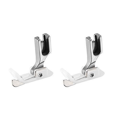 uxcell SP 18 Industrial Sewing Machine Hinged Presser Foot with Right Guide 1 8 3mm White 2pcs uxcell SP 18 Industrial Sewing Machine Hinged Presser Foot with Right Guide 1 8 3mm White 2pcs