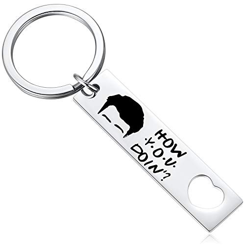 How You Doin ? Keychain Joey s Face Key chain Friends Gifs for Best Friend Inspired from Friends TV Show Merchandise Women Men Keyring