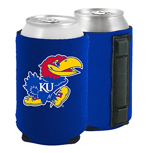 Magnetic Kolder Kaddy NCAA Can Cooler Coolie  One Piece  Kansas Jayhawks