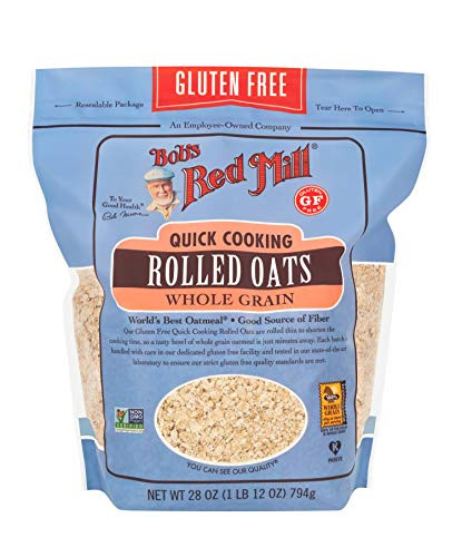 Bob s Red Mill Gluten Free Quick Cooking Rolled Oats  28 Oz