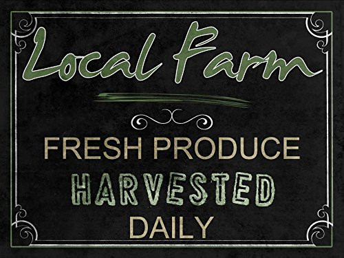 Local Farm Poster Print by Sheldon Lewis  9 x 12