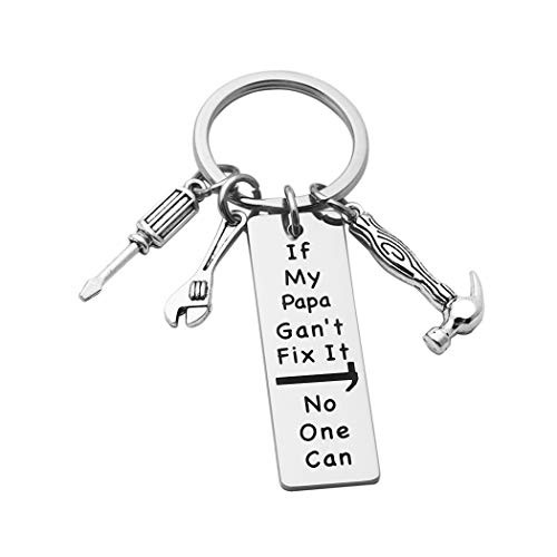 Meibai If My Papa Can t Fix It No One Can Funny Keychain for Dad Grandpa Fathers Day Keychain Gift  If My Papa Can t Fix It Papa Keychain