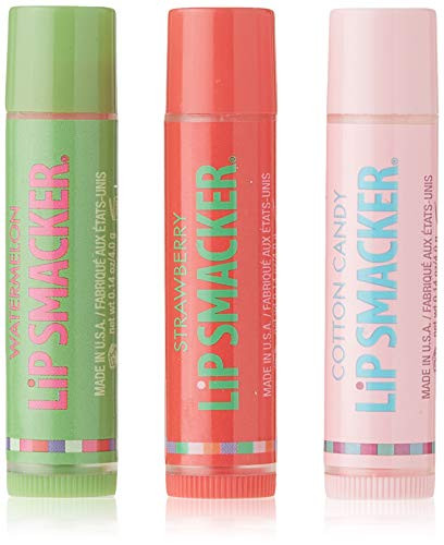 Lip Smacker Lip Balm Trio Original and Best Strawberry Watermelon Dr Pepper  Total Net Weight 0 42 Ounce