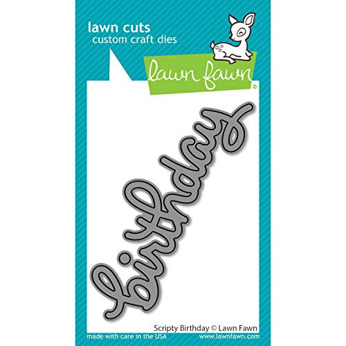 Lawn Fawn LF2354 Scripty Birthday Custom Craft Dies Lawn Fawn LF2354 Scripty Birthday Custom Craft Dies