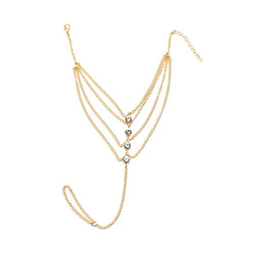 Bomine Rhinestone Barefoot Sandals Anklets Tassel Ankle Bracelet Beach Foot Chain Jewelry for Women and Girls Gold Bomine Rhinestone Barefoot Sandals Anklets Tassel Ankle Bracelet Beach Foot Chain Jewelry for Women and Girls Gold