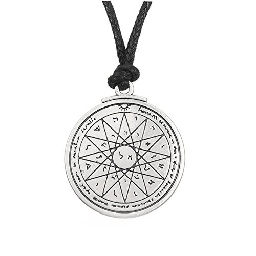 Ztuo Amulet Seal Pentacle Talisman of Venus Love Pentacle Key of Solomon Pendant Necklace Wiccan Jewelry