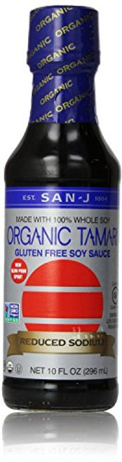 SAN J  TAMARI REDUCED SODIUM  Gluten Free   Organic  10OZ 1PACK  by San J SAN J  TAMARI REDUCED SODIUM  Gluten Free   Organic  10OZ 1PACK  by San J