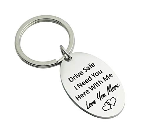 Ankiyabe Drive Safe Keychain Drive Safe I Need You Here with Me Keyring Boyfriend Husband Gift Trucker Gift New Driver Keychain  Drive Safe I Need You Here with Me Love You More Ankiyabe Drive Safe Keychain Drive Safe I Need You Here with Me Keyring Boyfriend Husband Gift Trucker Gift New Driver Keychain  Drive Safe I Need You Here with Me Love You More