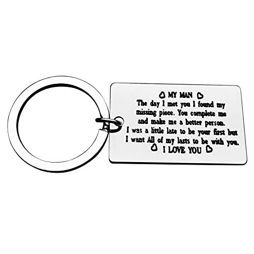 To My Man Keychain Husband Boyfriend Key Chain Gift Keychain Gifts I Was A Little Late to Be Your First But I Want All Of My Lasts To Be With You Birthday Wedding Keychain Ring To My Man Keychain Husband Boyfriend Key Chain Gift Keychain Gifts I Was A Little Late to Be Your First But I Want All Of My Lasts To Be With You Birthday Wedding Keychain Ring