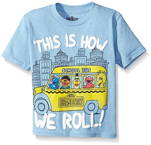 Sesame Street Little Boys Toddler Short Sleeve T Shirt Sky Blue 5T Sesame Street Little Boys Toddler Short Sleeve T Shirt Sky Blue 5T