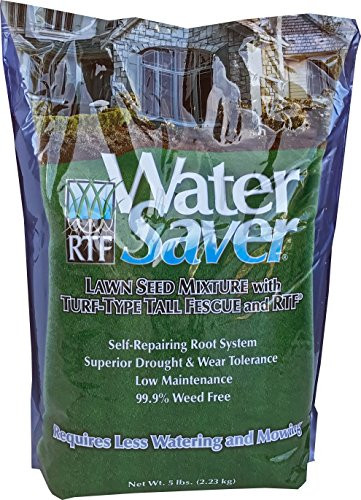 WaterSaver Grass Seed Mixture With Turf-Type Tall Fescue, 5 lbs, 1/50 Acre