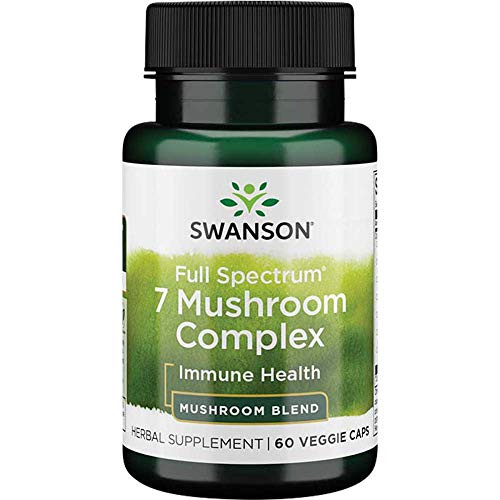 Swanson Full Spectrum 7 Mushroom Complex 60 Veg Capsules
