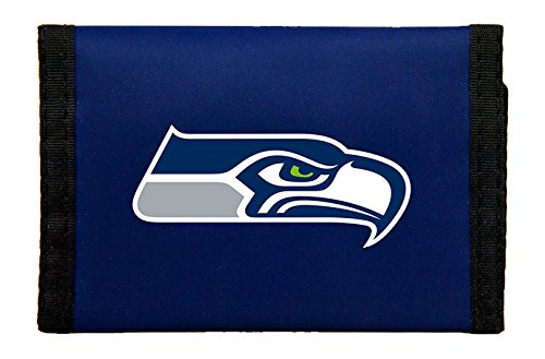 NFL Rico Industries Nylon Trifold Wallet Seattle Seahawks NFL Rico Industries Nylon Trifold Wallet Seattle Seahawks