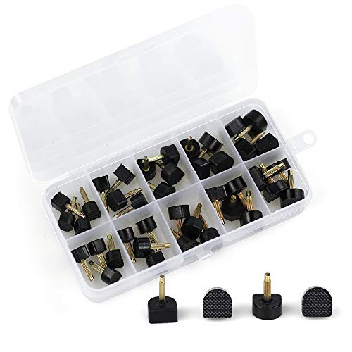 High Heel Tips Replacement kit  Black Taps Caps Replacement Repair  U Shape Dowels 20 Pairs Nail Pin 2 4mm 3 0mm with Size 8 * 8mm 9 * 9mm 10 * 10mm 11 * 11mm 12 * 12mm