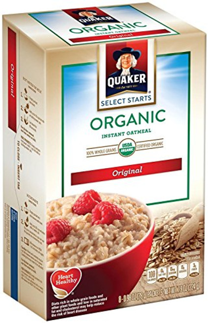 Quaker Organic Instant Oatmeal Regular 8 ct Quaker Organic Instant Oatmeal Regular 8 ct