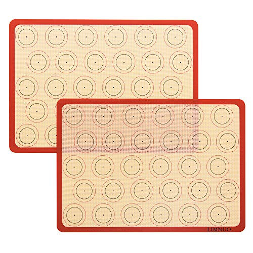 Silicone Baking Mat Cookie Sheet?Non Stick Silicone Mats for Macaron?Pastry and Cookie,Reusable Non-Stick Silicone Baking Mat Macaron for Housewife, Cooking Enthusiasts - Set of 2 Silicone Baking Mat Cookie Sheet?Non Stick Silicone Mats for Macaron?Pastry and Cookie,Reusable Non-Stick Silicone Baking Mat Macaron for Housewife, Cooking Enthusiasts - Set of 2
