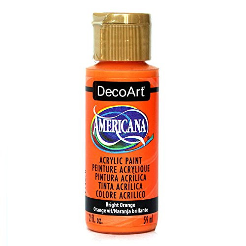DecoArt Americana Acrylic Paint  2 Ounce  Bright Orange