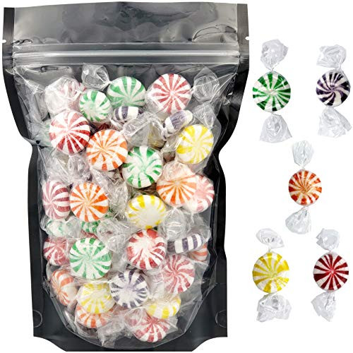 Assorted Fruit Flavored Pinwheel Starlights Hard Candy Kosher Individually Wrapped 80 Count 1 Pound Assorted Fruit Flavored Pinwheel Starlights Hard Candy Kosher Individually Wrapped 80 Count 1 Pound