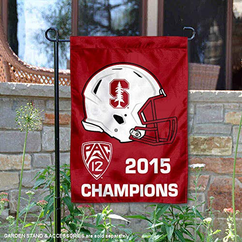 College Flags   Banners Co  Stanford University PAC 12 Champs Yard Flag and Garden Flag