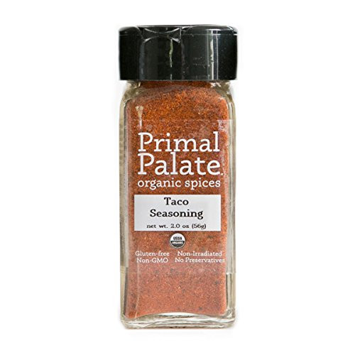 Primal Palate Organic Spices Taco Seasoning  Certified Organic  2 0 oz Bottle