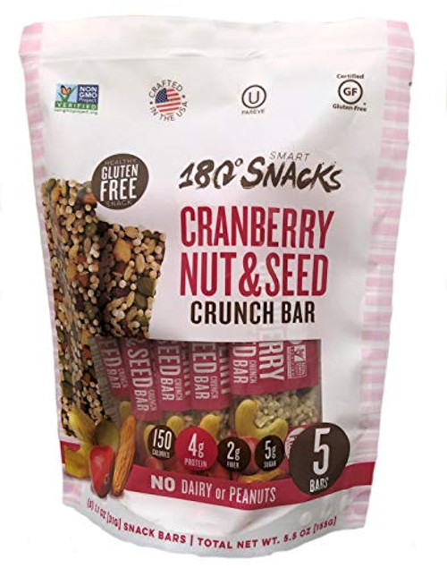 180 Snacks Fruit Nut Seed Crunch Bar 1 Pack 5 Snack Bars Cranberry 180 Snacks Fruit Nut Seed Crunch Bar 1 Pack 5 Snack Bars Cranberry