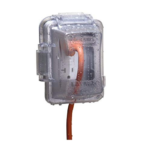 TayMac MG420C-20A 1-Gang In-Use Cover, EXTRA DUTY, WR/TR 20A GFCI Combo, Clear
