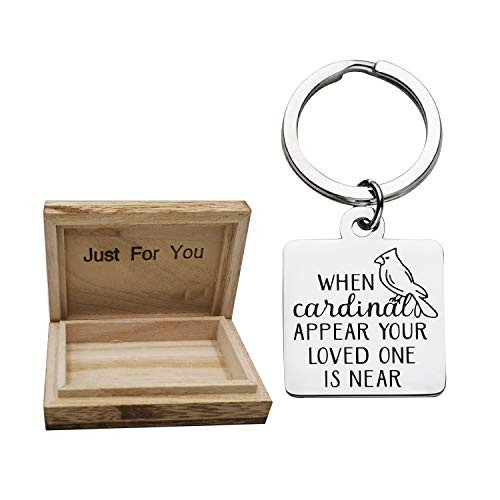 Cardinal Memorial Stainless Steel Keychain When Cardinals Appear Your Loved one is Near for The Loss of a Loved one Memorial Gift Cardinal Memorial Stainless Steel Keychain When Cardinals Appear Your Loved one is Near for The Loss of a Loved one Memorial Gift