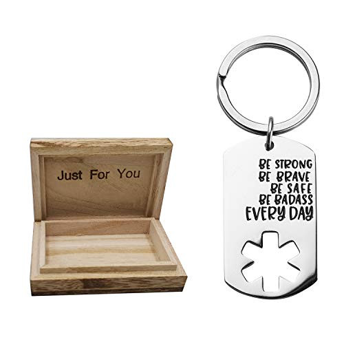 Inspirational Keychain BE Strong BE Brave BE Safe BE Badass Every Day Graduation Encouraging Gift