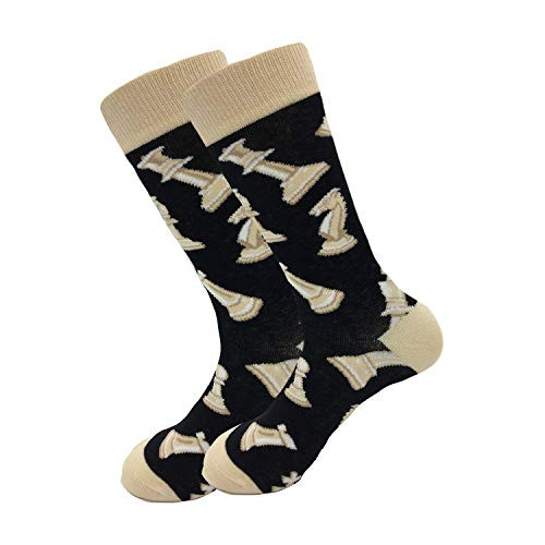 Men s Chess Crew Socks Cool Novelty Fun Socks For Men Mens Funny Dress Socks Crazy   Funky Colorful Sock Hobbies Chess Board
