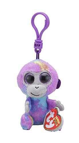 TY 1607 36561 Zuri Monkey Boo Key Clip  Multicolored