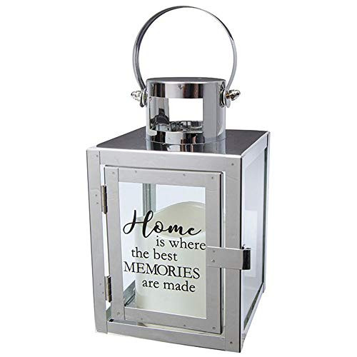 Carson Home Accents Flameless Candle Light The Way Copper Metal Lantern (Home/Memories)
