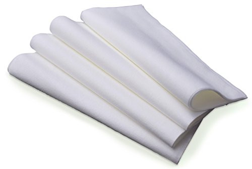 OCCASIONS Wedding Party Linen Feel White Dinner Paper Napkins (120, Square Fold)