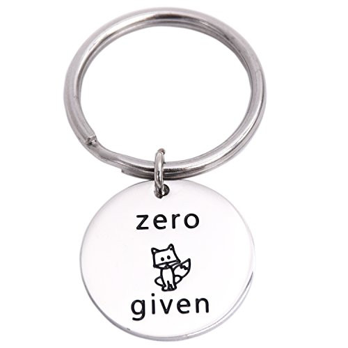 Zero Fox Given Stainless Steel Funny Keychain Gift  Zero Fox Given