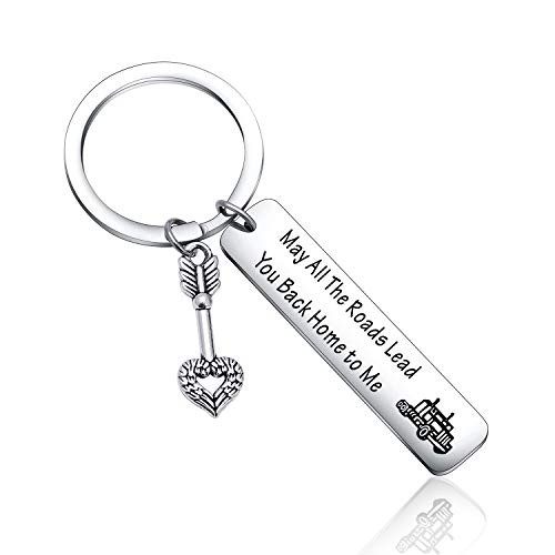 Truck Driver Keyring Daughter Keychain Son Gift Boyfriend Keychain Valentines Gift Girlfriend Gift Father Keychain Best Friend Keychain Wife Gift Bestie Gift Mom Gifts Husband Gift  Trucker Keyring