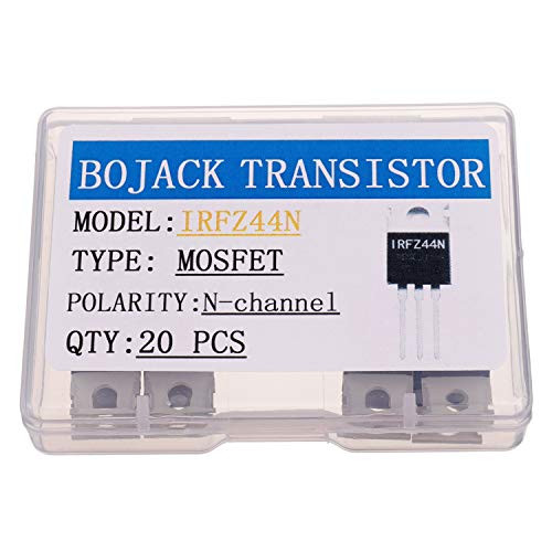 BOJACK IRFZ44N MOSFET 49 A 55 V IRFZ44NPBF N Channel Rectifier Power MOSFET Transistor TO 220  Pack of 20 Pcs