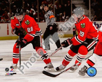 NHL Patrick Kane Jonathan Toews Chicago Blackhawks Action Photo 8x101