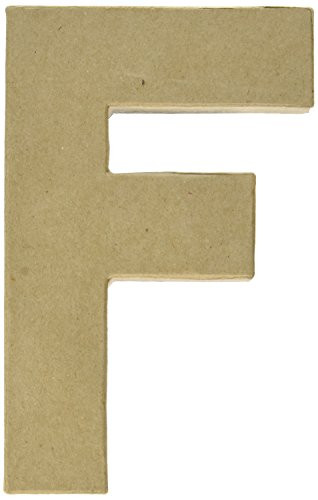 Darice Paper Mache Letter 8  X5 1 2 Letter F