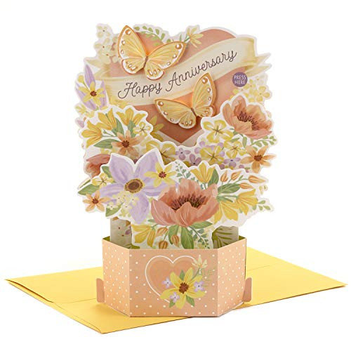 Hallmark Paper Wonder Anniversary Pop Up Card for Wife or Girlfriend  Displayable Bouquet with Music   999RKW1000 Hallmark Paper Wonder Anniversary Pop Up Card for Wife or Girlfriend  Displayable Bouquet with Music   999RKW1000