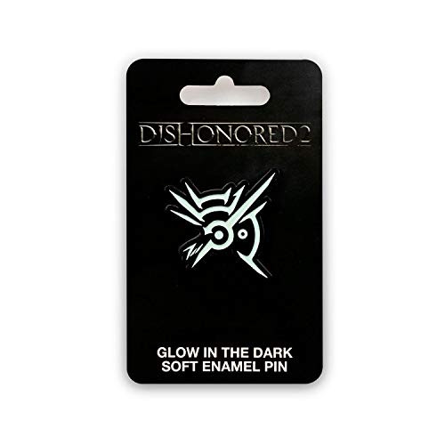 JUST FUNKY Dishonoured 2 Collectibles   Dishonoured 2 Rune Glow in The Dark Collectors Enamel Pin