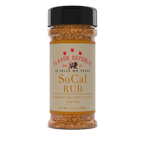 SoCal Dry Rub Garlic Onion and Cumin Spice for Chicken Pork and Steak Seasoning Marinade Rub Flavor Republic 3 5 oz SoCal Dry Rub Garlic Onion and Cumin Spice for Chicken Pork and Steak Seasoning Marinade Rub Flavor Republic 3 5 oz